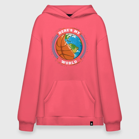 Худи SuperOversize хлопок с принтом Basketball World в городе Новоалтайск, 70% хлопок, 30% полиэстер, мягкий начес внутри | карман-кенгуру, эластичная резинка на манжетах и по нижней кромке, двухслойный капюшон
 | basketball | game | nba | sport | баскетбол | баскетболист | земля | игра | мир | мяч | нба | планета | спорт | спортсмен