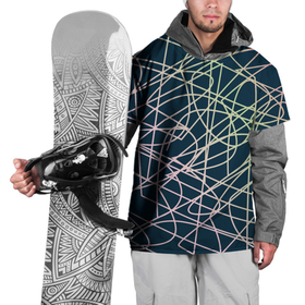 Накидка на куртку 3D с принтом Абстрактные пересечения в Белгороде, 100% полиэстер |  | абстрактный | абстракция | градиент | искусство | линии | универсальный