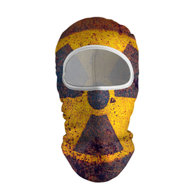 Балаклава 3D с принтом Радиактивно в Тюмени, 100% полиэстер, ткань с особыми свойствами — Activecool | плотность 150–180 г/м2; хорошо тянется, но при этом сохраняет форму. Закрывает шею, вокруг отверстия для глаз кайма. Единый размер | желтый | знак | опасность | радиация | ядерный
