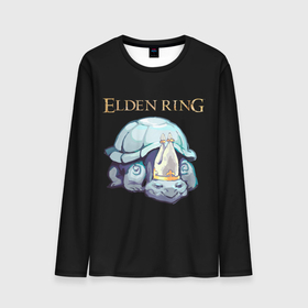 Мужской лонгслив 3D с принтом Каменная черепаха | Elden Ring , 100% полиэстер | длинные рукава, круглый вырез горловины, полуприлегающий силуэт | demigod | elden | eternal | extinguished | knight | logo | marika | melina | queen | radagon | ring | rock | soul | turtle | вечная | душа | каменная | кольцо | королева | лого | логотип | марика | мелина | погасшая | полубог | радагон | ринг | рыцарь | ч