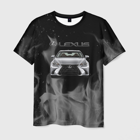 Мужская футболка 3D с принтом lexus   лексус   огонь , 100% полиэфир | прямой крой, круглый вырез горловины, длина до линии бедер | Тематика изображения на принте: 2020 | auto | lexus | sport | авто | автомобиль | автомобильные | бренд | лексус | марка | машины | спорт