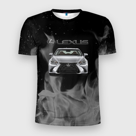 Мужская футболка 3D Slim с принтом lexus   лексус   огонь , 100% полиэстер с улучшенными характеристиками | приталенный силуэт, круглая горловина, широкие плечи, сужается к линии бедра | 2020 | auto | lexus | sport | авто | автомобиль | автомобильные | бренд | лексус | марка | машины | спорт