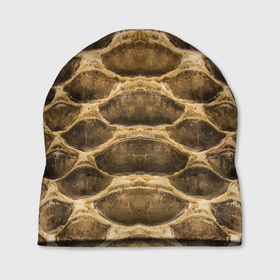 Шапка 3D с принтом Snake Skin   Pattern в Тюмени, 100% полиэстер | универсальный размер, печать по всей поверхности изделия | Тематика изображения на принте: fashion | pattern | skin | snake | змея | кожа | мода | узор