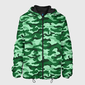 Мужская куртка 3D с принтом Зеленый монохромный камуфляж в Белгороде, ткань верха — 100% полиэстер, подклад — флис | прямой крой, подол и капюшон оформлены резинкой с фиксаторами, два кармана без застежек по бокам, один большой потайной карман на груди. Карман на груди застегивается на липучку | camouflage | military | армия | боец | ввс | вдв | вмф | военный камуфляж | воин | война | гру | десантник | дшб | камуфляж | кгб | маскировка | масхалат | мвд | милитари | мчс | омон | охота | охрана | патриот | пво