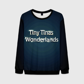 Мужской свитшот 3D с принтом Tiny Tinas Wonderlands буквы хром на темном фоне в Белгороде, 100% полиэстер с мягким внутренним слоем | круглый вырез горловины, мягкая резинка на манжетах и поясе, свободная посадка по фигуре | borderlands | tiny tinas | tiny tinas wonderlands | wonderlands | блеск | блестящий | буквы | земля чудес | игра | игрок | ком | компьютерные игры | надпись | название игры | персонаж | серебро | серия borderlands | сия