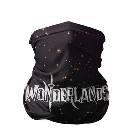 Бандана-труба 3D с принтом Tiny Tinas Wonderlands логотип на фоне звездного неба в Новосибирске, 100% полиэстер, ткань с особыми свойствами — Activecool | плотность 150‒180 г/м2; хорошо тянется, но сохраняет форму | Тематика изображения на принте: borderlands | tiny tinas | tiny tinas wonderlands | wonderlands | блеск | буквы | земля чудес | золото | золотой | игра | игрок | к | компьютерные игры | надпись | название игры | серия borderlands | сияние | текст | шр