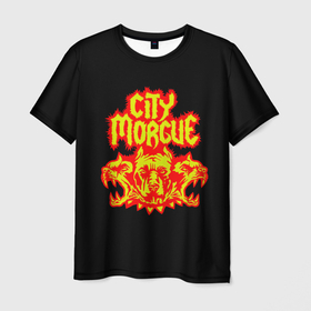 Мужская футболка 3D с принтом ZillaKami x SosMula City Morgue Цербер в Новосибирске, 100% полиэфир | прямой крой, круглый вырез горловины, длина до линии бедер | Тематика изображения на принте: city | citymorgue | morgue | sos mula | sosmula | zilla kami | zillakami | цербер
