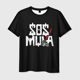 Мужская футболка 3D с принтом ZillaKami x SosMula City Morgue , 100% полиэфир | прямой крой, круглый вырез горловины, длина до линии бедер | city | citymorgue | morgue | sos mula | sosmula | zilla kami | zillakami | модные | хайп | шмот