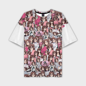 Мужская футболка oversize 3D с принтом NGE Mari Makinami Illustrious Unit08 в Ухте,  |  | 