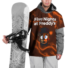 Накидка на куртку 3D с принтом FNAF   ФРЕДДИ   Молнии в Новосибирске, 100% полиэстер |  | at freddys | five nights | five nights at freddys | fnaf | game | games | бонни | игра | игры | молния | пять ночей | пять ночей с фредди | с фредди | фнаф | фокси | фредди | чика