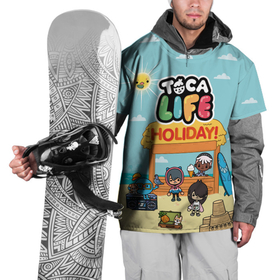 Накидка на куртку 3D с принтом Toca Life. Holiday в Екатеринбурге, 100% полиэстер |  | avatar | citytoca | holiday | life | toca | world | аватар | ворлд | каникулы | лайф | нари | персонаж | рита | тамагочи | тока | тока бока