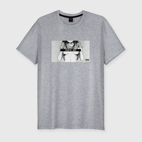 Мужская футболка хлопок Slim с принтом Hentai Man tee в Петрозаводске, 92% хлопок, 8% лайкра | приталенный силуэт, круглый вырез ворота, длина до линии бедра, короткий рукав | Тематика изображения на принте: 