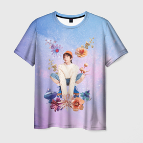 Мужская футболка 3D с принтом Хуа Ченьюй марсианские цветы HCY , 100% полиэфир | прямой крой, круглый вырез горловины, длина до линии бедер | hcy | hua chenyu | знак марса | марс | марсианский | хуа ченьюй | цветочный