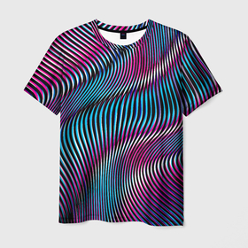 Мужская футболка 3D с принтом Vanguard   Pattern   Fashion , 100% полиэфир | прямой крой, круглый вырез горловины, длина до линии бедер | Тематика изображения на принте: color | fashion | pattern | raster | vanguard | авангард | мода | растр | узор | цвет