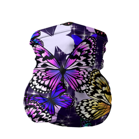 Бандана-труба 3D с принтом Бабочки | Butterflies в Тюмени, 100% полиэстер, ткань с особыми свойствами — Activecool | плотность 150‒180 г/м2; хорошо тянется, но сохраняет форму | butterflies | бабочки | девушкам | летнее | рисунки | яркое
