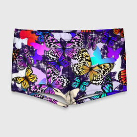 Мужские купальные плавки 3D с принтом Бабочки | Butterflies в Тюмени, Полиэстер 85%, Спандекс 15% |  | butterflies | бабочки | девушкам | летнее | рисунки | яркое