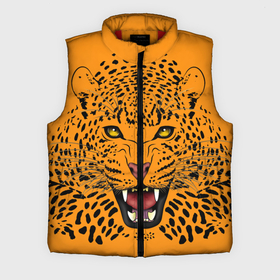 Мужской жилет утепленный 3D с принтом Leopard | Леопард в Кировске,  |  | leopard | большие кошки | жищник | кошки | леопард | охота