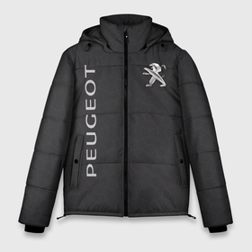 Мужская зимняя куртка 3D с принтом Peugeot | пежо. в Белгороде, верх — 100% полиэстер; подкладка — 100% полиэстер; утеплитель — 100% полиэстер | длина ниже бедра, свободный силуэт Оверсайз. Есть воротник-стойка, отстегивающийся капюшон и ветрозащитная планка. 

Боковые карманы с листочкой на кнопках и внутренний карман на молнии. | 2020 | auto | peugeot | sport | авто | автомобиль | автомобильные | бренд | додж | марка | машины | пежо | спорт