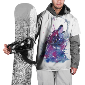 Накидка на куртку 3D с принтом Howling at the Moon в Екатеринбурге, 100% полиэстер |  | Тематика изображения на принте: moon | night | wolf | арты | вой | волки | иллюстрации | луна | ночь
