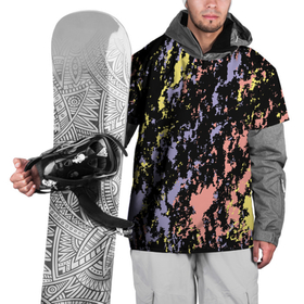 Накидка на куртку 3D с принтом цветная абстракция брызгами в Новосибирске, 100% полиэстер |  | абстракция | брызги | гармония | желтый | коралловый | настроение | пятна | розовый | синий | сиреневый | цвета | черный фон | яркий