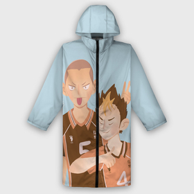 Дождевик унисекс 3D с принтом Рюноскэ и Ю в городе Новоалтайск,  |  | anime | haikyuu | аниме | анимэ | волейбол