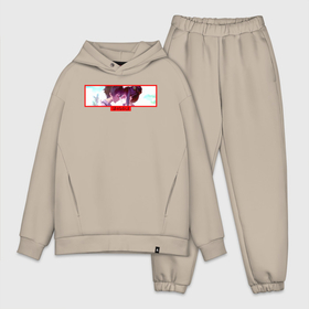 Мужской костюм хлопок OVERSIZE с принтом АНИМЕ ЮНОШЕСКАЯ ЛЮБОВЬ | ANIME в Курске,  |  | Тематика изображения на принте: anime | boy | girl | аниме | анимэ | девушка | модные | парень | хайп | шмот