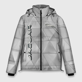 Мужская зимняя куртка 3D с принтом JAGUR геометрические фигуры в Екатеринбурге, верх — 100% полиэстер; подкладка — 100% полиэстер; утеплитель — 100% полиэстер | длина ниже бедра, свободный силуэт Оверсайз. Есть воротник-стойка, отстегивающийся капюшон и ветрозащитная планка. 

Боковые карманы с листочкой на кнопках и внутренний карман на молнии. | Тематика изображения на принте: 2020 | auto | jagur | sport | авто | автомобиль | автомобильные | бренд | марка | машины | спорт | ягуар