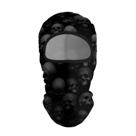 Балаклава 3D с принтом Черепа на черном фоне паттерн в Санкт-Петербурге, 100% полиэстер, ткань с особыми свойствами — Activecool | плотность 150–180 г/м2; хорошо тянется, но при этом сохраняет форму. Закрывает шею, вокруг отверстия для глаз кайма. Единый размер | background | black | black and white | black background | bw | death | gray | pattern | pi | pirate | pirates | skull | skulls | white | белый | паттерн | пират | пиратский | пираты | рок | серый | фон | чб | череп | черепа | черно белый | черноб