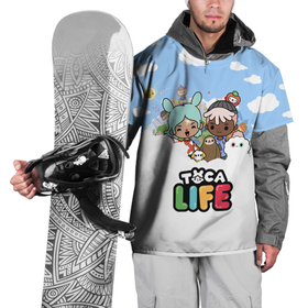 Накидка на куртку 3D с принтом Toca Life Sky в Курске, 100% полиэстер |  | avatar | citytoca | holiday | life | toca | world | аватар | ворлд | каникулы | лайф | нари | персонаж | рита | тамагочи | тока | тока бока