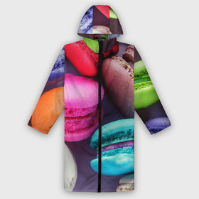 Дождевик унисекс 3D с принтом Colorful Macaroons в городе Новоалтайск,  |  | almond | cookie | dessert | food | macaroons | maccarone | maccherone | десерт | еда | макарон | макарони | макароны | макарун | макаруны | миндаль | миндальный | орех | печенье | сладкое | сладости