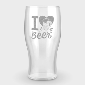 Бокал пивной с гравировкой с принтом I love craft beer ,  |  | beer | craft beer | love | гравировка | надписи | цитаты