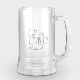 Кружка пивная с гравировкой с принтом Drowned in a mug of beer ,  |  | Тематика изображения на принте: engraving | гравировка | надписи | цитаты