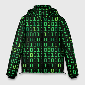 Мужская зимняя куртка 3D с принтом Двоичный Код (Binary Code) в Тюмени, верх — 100% полиэстер; подкладка — 100% полиэстер; утеплитель — 100% полиэстер | длина ниже бедра, свободный силуэт Оверсайз. Есть воротник-стойка, отстегивающийся капюшон и ветрозащитная планка. 

Боковые карманы с листочкой на кнопках и внутренний карман на молнии. | 1 и 0 | binary code | programmer | айтишник | бинарный код | вебмастер | двоичная система | двоичный код | единица и ноль | интернет сеть | интернет технологии | информатика | ит специалист | матрица