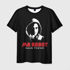 Мужская футболка 3D с принтом MR ROBOT (Хакер) в Екатеринбурге, 100% полиэфир | прямой крой, круглый вырез горловины, длина до линии бедер | fsociety | mr robot | programmer | айтишник | анонимус | бинарный код | вебмастер | вендетта | взлом | вирус | гай фокс | информатика | ит специалист | матрица | микросхема | мистер робот | программист | сисадмин