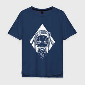 Мужская футболка хлопок Oversize с принтом Лицо Незуко , 100% хлопок | свободный крой, круглый ворот, “спинка” длиннее передней части | anime | kimetsu no yaiba | nezuko kamado | аниме | анимэ | камадо | клинок рассекающий демонов | незуко камадо