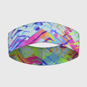 Повязка на голову 3D с принтом Color vanguard pattern в Екатеринбурге,  |  | color | fashion | pattern | vanguard | авангард | мода | узор | цвет