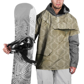 Накидка на куртку 3D с принтом Рваные обои   Авангард в Новосибирске, 100% полиэстер |  | fashion | pattern | vanguard | wallpaper | авангард | мода | обои | узор