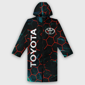 Дождевик унисекс 3D с принтом toyota соты в городе Новоалтайск,  |  | auto | sport | toyota | авто | автомобиль | бренд | спорт | тойота