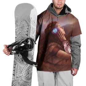 Накидка на куртку 3D с принтом Aloy from Horizon в Петрозаводске, 100% полиэстер |  | Тематика изображения на принте: aloy | horizon | видеоигры | воин | воительница | рыжая воительница | элой