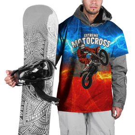 Накидка на куртку 3D с принтом Extreme  Motocross в Кировске, 100% полиэстер |  | Тематика изображения на принте: extreme | extreme motocross | moto | motocross | мотокросс | мотоспорт | мотоцикл | мотоциклист