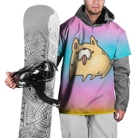 Накидка на куртку 3D с принтом Веселая    собачка , 100% полиэстер |  | Тематика изображения на принте: веселая собачка | пес | песик | собака | собачка