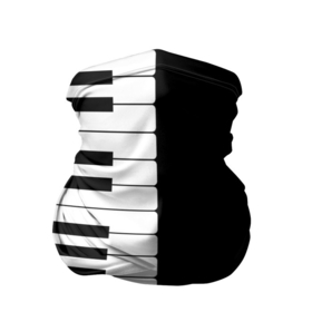 Бандана-труба 3D с принтом Черно Белое Пианино (Piano) в Новосибирске, 100% полиэстер, ткань с особыми свойствами — Activecool | плотность 150‒180 г/м2; хорошо тянется, но сохраняет форму | clavichord | grand piano | harpsichord | octaves | piano | spinet | бетховен | звук | клавесин | клавиатура | клавикорд | клавиши | классическая музыка | моцарт | музыка | музыкальный инструмент | музыкант | октавы | пальцы