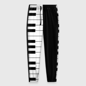 Мужские брюки 3D с принтом Черно Белое Пианино (Piano) в Екатеринбурге, 100% полиэстер | манжеты по низу, эластичный пояс регулируется шнурком, по бокам два кармана без застежек, внутренняя часть кармана из мелкой сетки | clavichord | grand piano | harpsichord | octaves | piano | spinet | бетховен | звук | клавесин | клавиатура | клавикорд | клавиши | классическая музыка | моцарт | музыка | музыкальный инструмент | музыкант | октавы | пальцы