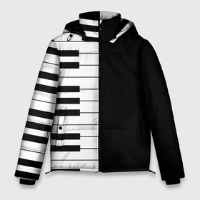 Мужская зимняя куртка 3D с принтом Черно Белое Пианино (Piano) в Екатеринбурге, верх — 100% полиэстер; подкладка — 100% полиэстер; утеплитель — 100% полиэстер | длина ниже бедра, свободный силуэт Оверсайз. Есть воротник-стойка, отстегивающийся капюшон и ветрозащитная планка. 

Боковые карманы с листочкой на кнопках и внутренний карман на молнии. | clavichord | grand piano | harpsichord | octaves | piano | spinet | бетховен | звук | клавесин | клавиатура | клавикорд | клавиши | классическая музыка | моцарт | музыка | музыкальный инструмент | музыкант | октавы | пальцы