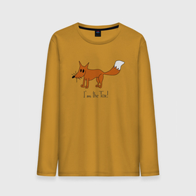 Мужской лонгслив хлопок с принтом Странно нарисованная лиса в Тюмени, 100% хлопок |  | cute | fox | foxy | ginger | orange | what does the fox say | зверек | зверь | лис | лиса | лисица | лисичка | милашка | милота | нарисованно | рисунок | рыжая | рыжик | рыжуля | фыр фыр