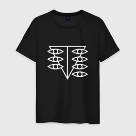 Мужская футболка хлопок с принтом Seele logo , 100% хлопок | прямой крой, круглый вырез горловины, длина до линии бедер, слегка спущенное плечо. | anime | eva | evangelion | seele | аниме | анимэ | ева | евангилион | роботы | япония