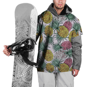 Накидка на куртку 3D с принтом Ананасовый урожай в Кировске, 100% полиэстер |  | ананас | ананасы | арт | летний принт | лето | рисунок | урожай | урожай ананасов