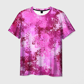 Мужская футболка 3D с принтом Спортивный камуфляж Пикси   Питахайя , 100% полиэфир | прямой крой, круглый вырез горловины, длина до линии бедер | камуфляж | маскировка | розовый | спорт | тренировка