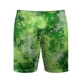 Мужские шорты спортивные с принтом Спортивный камуфляж Пикси   Рукола ,  |  | зеленый | камуфляж | маскировка | спорт | тренировка