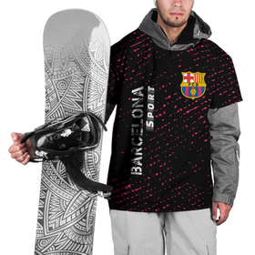 Накидка на куртку 3D с принтом БАРСЕЛОНА | Barcelona Sport   Потертости в Тюмени, 100% полиэстер |  | barca | barcelona | barsa | barselona | fcb | logo | messi | sport | барса | барселона | гранж | знак | клуб | лого | логотип | логотипы | месси | символ | символы | футбол | футбольная | футбольный